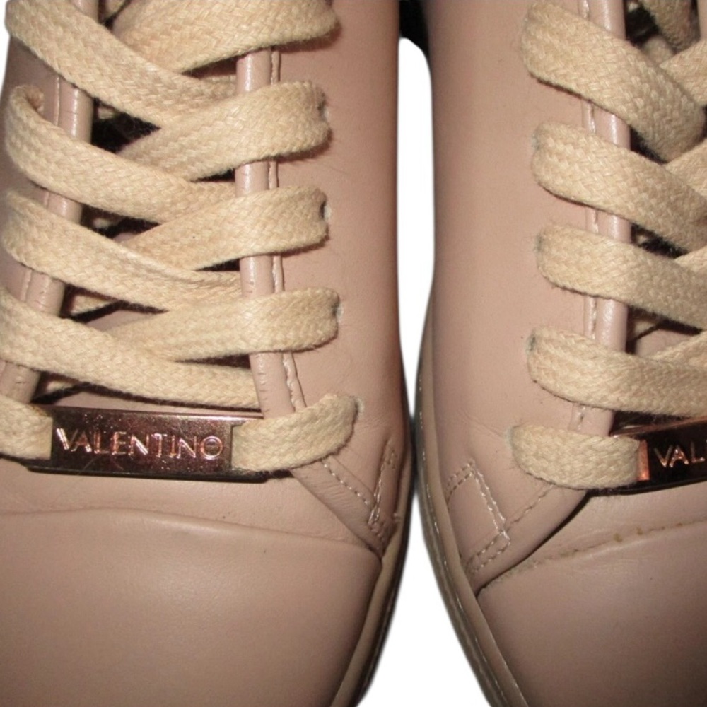 Valentino Pink Nude Lace-Up Platform Sneaker size 7 - Picture 6 of 8